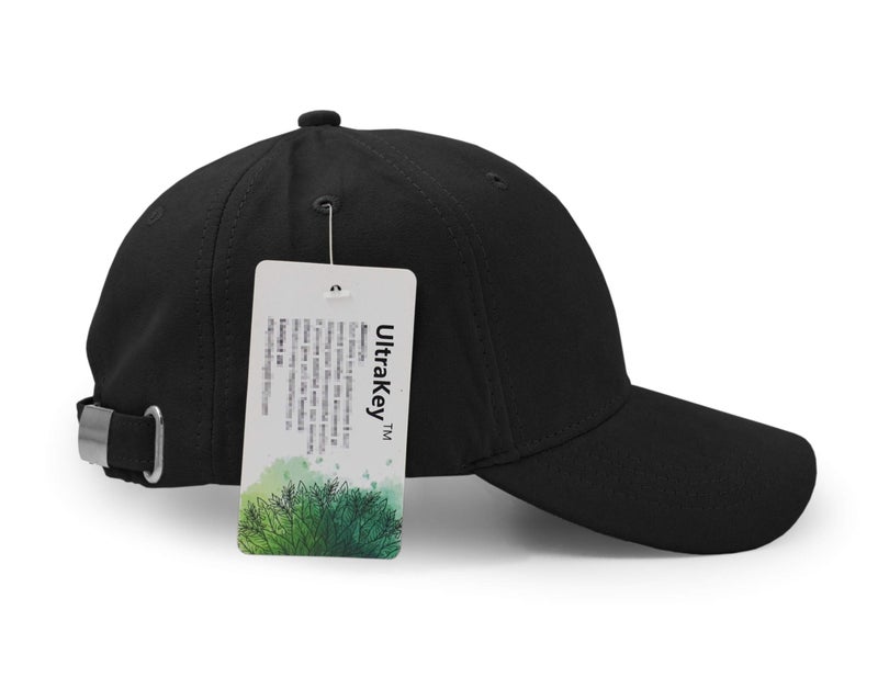 UltraKey Suede Baseball Cap, Unisex Faux Suede Leather Classic Adjustable Plain Hat Baseball Cap(Black) - Image 5